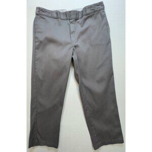 Dickies 874 Original Fit Men's Cotton Flex Work Pants Flat Front Size 42x30 Gray
